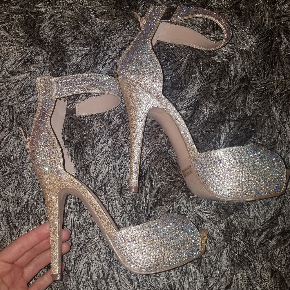 Rhinestone heels